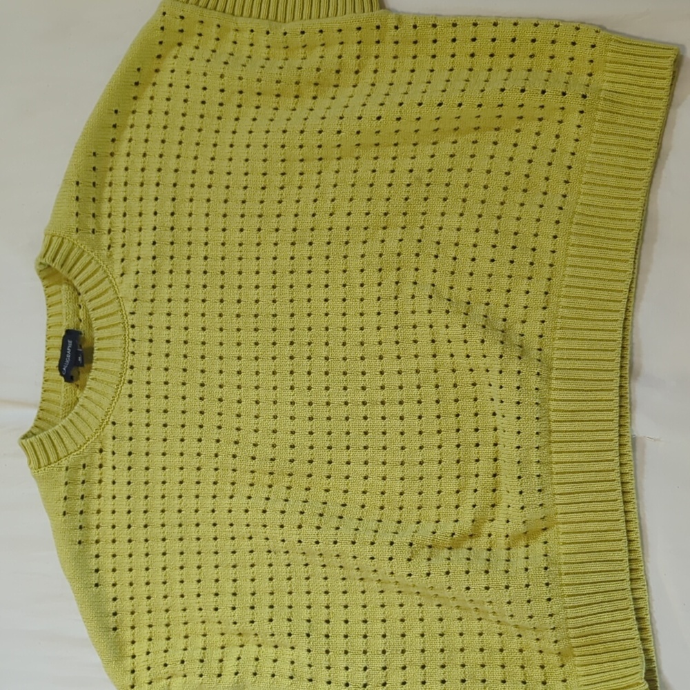 Lime Green Short Sleeve Sweater